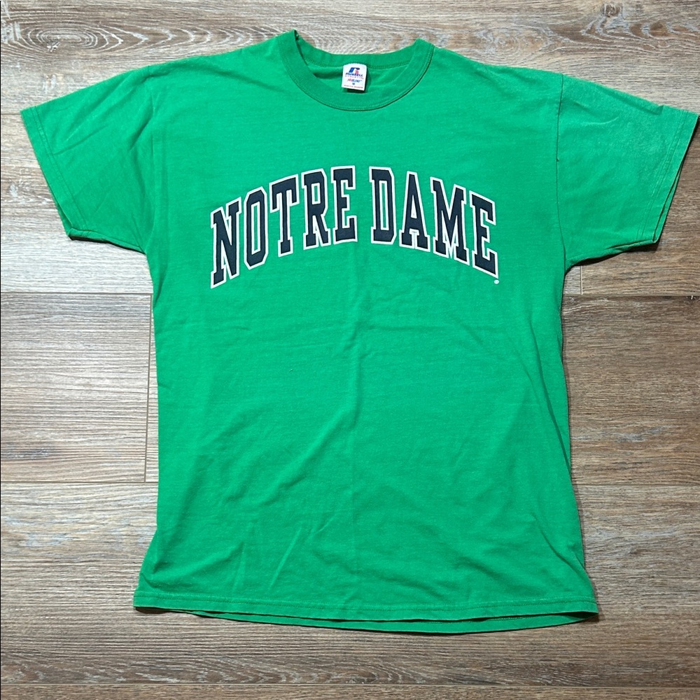 Russell Athletic Green Notre Dame Tee